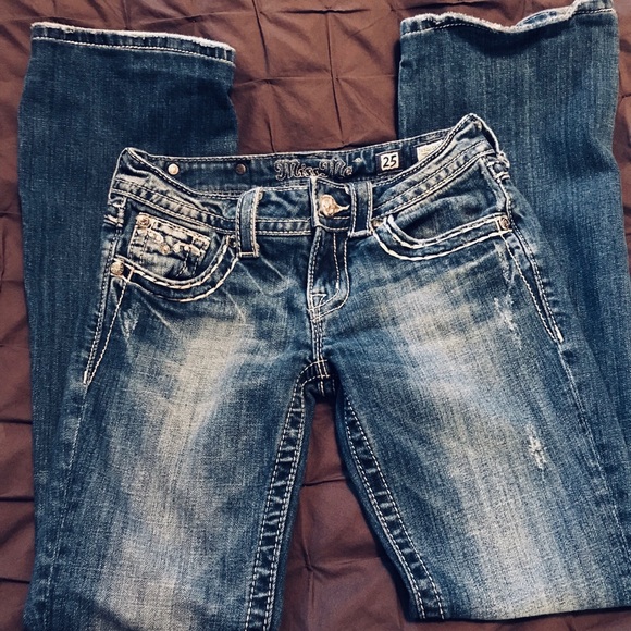 Women’s/Juniors Miss Me Bootcut Jeans 25 Short - Picture 4 of 4